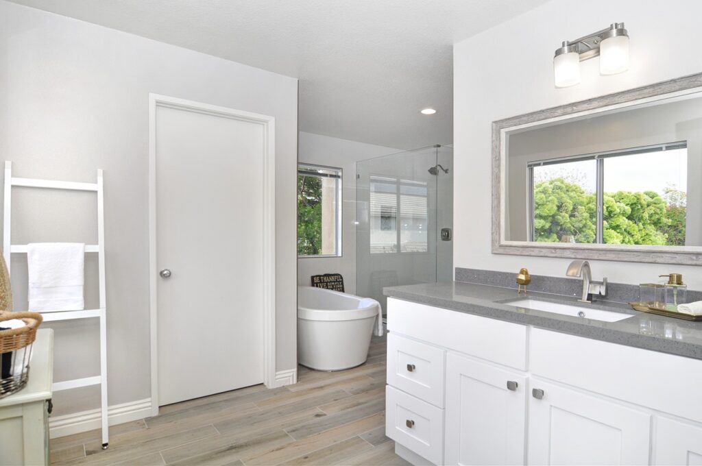 bathroom, remodel, modern